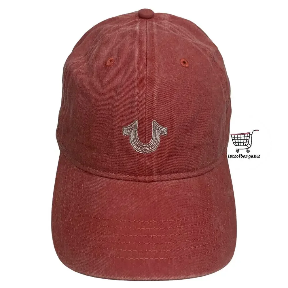True Religion Snapback Adjustable Horseshoe Logo Faded Hat Cap Brand New